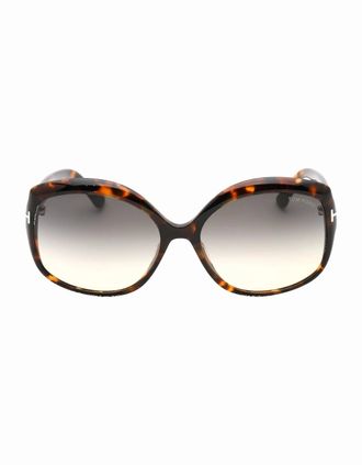 Tom Ford Womens Tom Ford Ft0919 Chiara 55B Havana Sunglasses - Size: ONE size