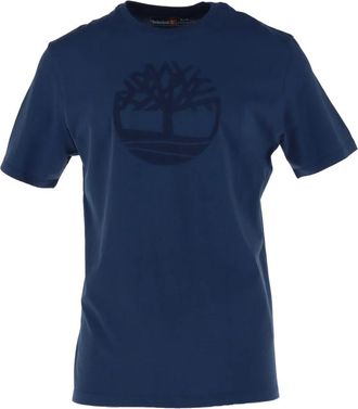 Timberland Kennebec River Tree Logo Tee - Heren - T-shirts - Blauw - L - Katoen - Tops