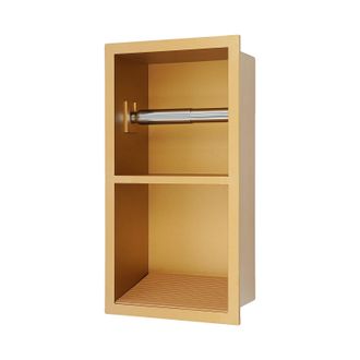 OEM Nicho De Ducha Empotrado, Acero Inoxidable 304, Color Dorado