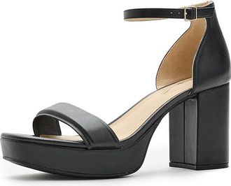 Life Stride Ashland 2 Strappy Sandals Womens Dress Sandals Black : 9.5 W (C), Faux Leather/Synthetic