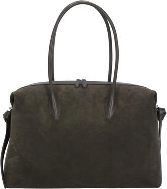 Yuzefi Large Brioche Duffle - Dames - Schoudertassen - Bruin - ONE Size - Leer - Tassen