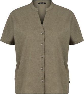 Stoic Hemp54 BjurholmSt. S/S Blouse Bluse f&uuml;r Damen | grau