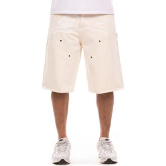 Icecream Choco Cotton Twill Carpenter Shorts in Antique White at Nordstrom, Size 30