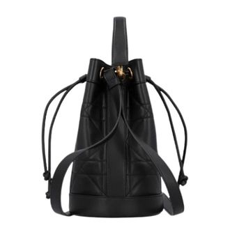 Dior Pre-owned Backpack Suppe Maxicannage Bucket Bag - Dames - Pre-owned - Zwart - Maat: ONE Size Leer