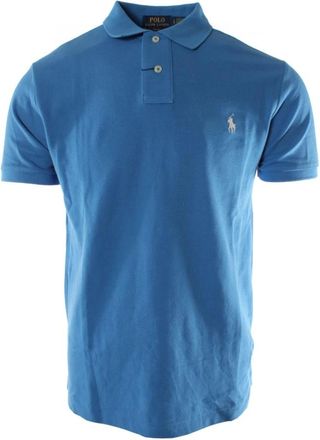 Ralph Lauren Polo Shirts, male, Blue, Size: S Slim Fit Polo