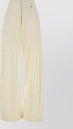 Giuseppe Di Morabito wool palazzo trousers wide leg belt loops