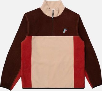 Parlez Clothing Mens Parlez Haze Apex 1/4 Zip Fleece - Brown - Size: 38/Regular