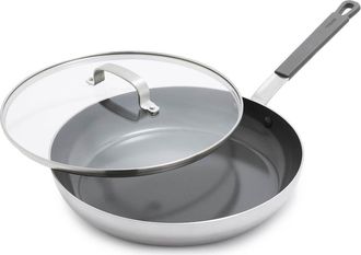 GreenPan x Bobby Flay PFAS-Free Nonstick Stainless Steel 12 Frypan with Lid at Nordstrom
