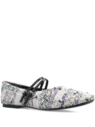 Tory Burch White Pointed-toe Ballet flats