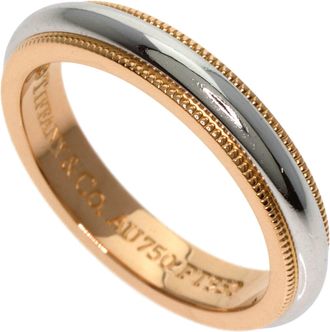Tiffany & Co. Pink Gold (18K) Platinum 950 Band Ring (Pre-Owned)