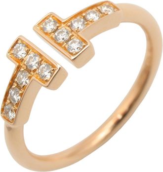 Tiffany & Co. Gold Clear Pink Gold (18K) Band Ring (Pre-Owned)