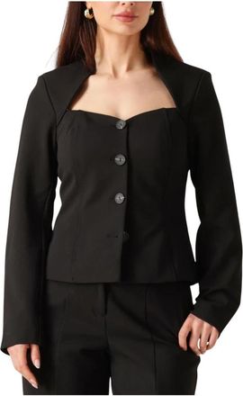 Y.A.S Yasfavo 7/8 Blazer Top - Dames - Blazers - Zwart - M - Polyester - Jassen