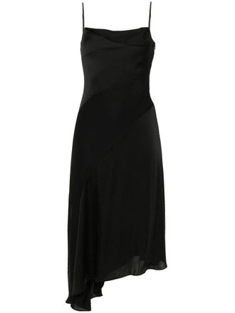 AllSaints Una satin midi dress - Black