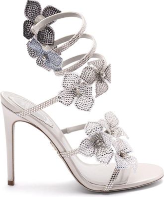 Rene Caovilla 105mm Floriane sandals - Silver