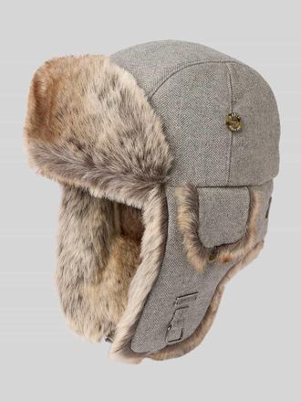 Barts M&uuml;tze mit Ohrenklappen Modell KAMIKAZE in Mittelgrau, Gr&ouml;&szlig;e 1