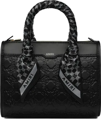 Amiri Ma Quad Micro Triangle Embossed Tote Bag