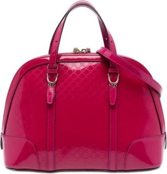 Gucci Pre-owned Handbags, female, Pink, Size: ONE SIZE Pre-owned The Nice Satchel