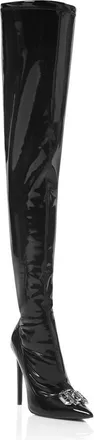 Philipp Plein Boots Hi-Heels Overknees Gothic Plein Women in Black at Nordstrom, Size 41
