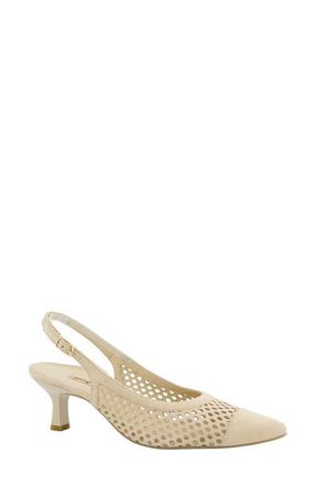 Paul Green Derby Slingback Pump in Biscuit Suede at Nordstrom, Size 10.5Us