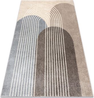 RugsX Tappeto Fusion 0810 Beige / Marrone - Geometrico, Moderno, Astratto Beige 280x370 Cm