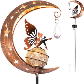 OEM Luces Solares Para Jard&iacute;n, Luces De Luna Met&aacute;licas Decorativas Para Jard&iacute;n, L&aacute;mparas Solares Led Impermeables Ip65 Para Caminos, C&eacute;sped, Patios Y Balc