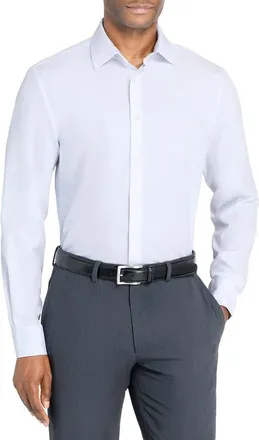 W.R.K Slim Fit Solid Performance Dress Shirt in White at Nordstrom, Size 17.5