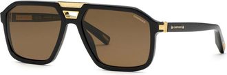 Chopard SCH374 Polarized 700P Mens Sunglasses Black Size 62