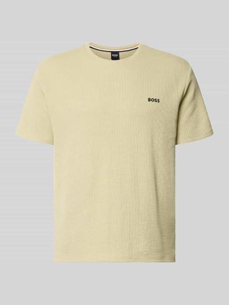 HUGO BOSS Regular Fit T-Shirt aus Baumwoll-Mix in Schilf, Gr&ouml;&szlig;e XXL