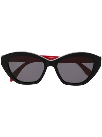 Alexander McQueen Eyewear Occhiali da sole cat-eye - Nero