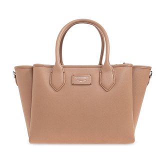 Emporio Armani Handbags, female, Beige, Size: ONE SIZE Bag with printed logo