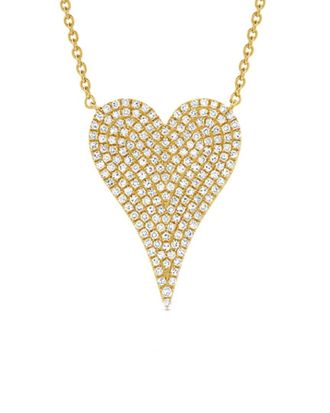Sabrina Designs 14K Rose Gold 0.17 Ct. Tw. Diamond Heart Necklace