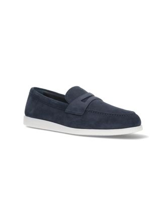 Churchs Mens Flat Shoes Blue Calf Leather
