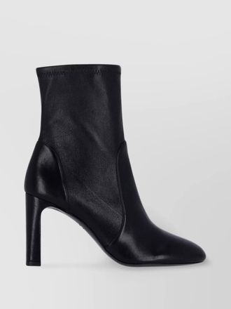 Stuart Weitzman block heel ankle boots with closed toe