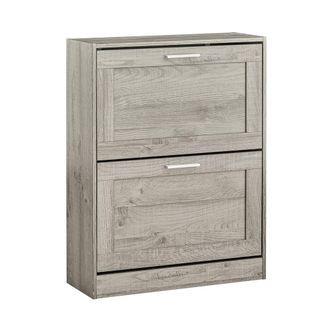 SoBuy Zapatero Con 2 Solapas Armario De Entrada Zapatero Organizador Gris 60 X 23 X 79 Cm Fsr137-hg Sobuy Es