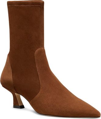 Stuart Weitzman Vinnie Bootie 50 in Deep Coffee at Nordstrom, Size 9.5