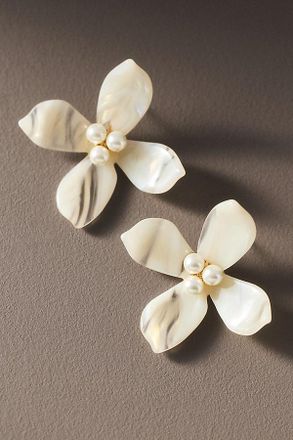 Lele Sadoughi Oleander Flower Earrings