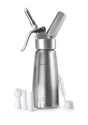 Lacor 68404- Sifone Panna O,5 Lt Inox + Cappuccio In Alluminio