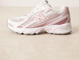 New Balance 740 - Sneakers bianche e rosa chiaro-Bianco