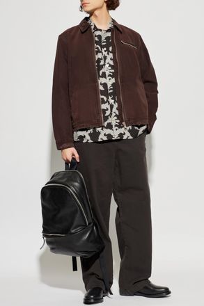 AllSaints Motif Shirt, Mens, Black