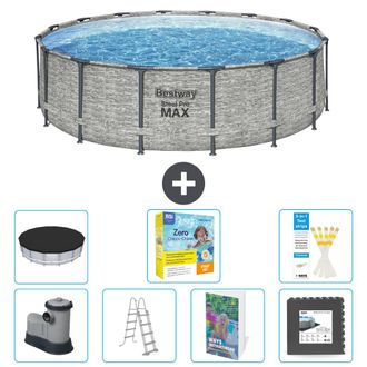 Bestway Piscina Bestway Steel Pro Max Redonda - 488x122 Cm - 8-piezas S607