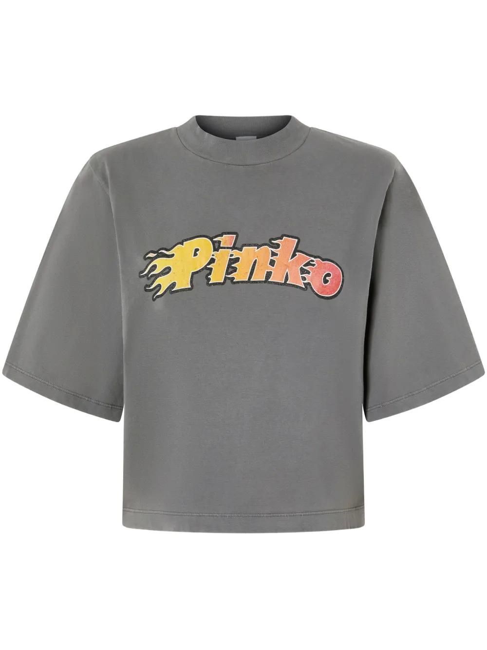 Pinko: Gray Printed T-Shirts now up to −69% | Stylight