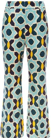 La DoubleJ Broeken, Dames, Blauw, L, Linnen, Hendrix Broek