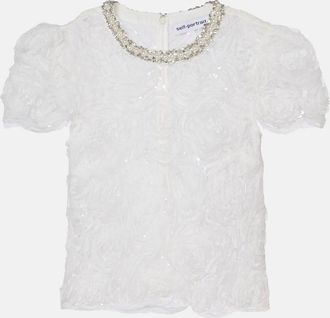 Self Portrait Tulle lace top
