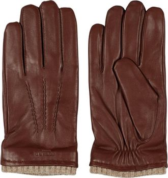 Howard London Leren Handschoenen Ted - Heren - Handschoenen - Bruin - 10 IN - Wol - Accessoires