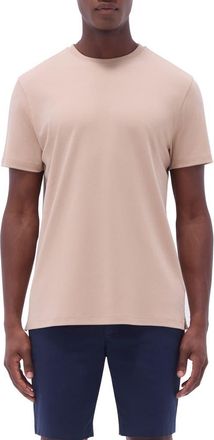 Bugatchi Hank Solid Pima Cotton T-Shirt in Sand at Nordstrom, Size Xx-Large