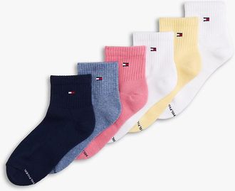 Tommy Hilfiger Womens Quarter Top Sock 6-Pack - Multi