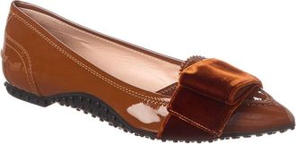 Tod's Tods Bow Detail Patent Loafer