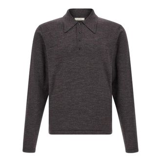 Christophe Lemaire Heren, Tops, Bruin, Maat: S Wol