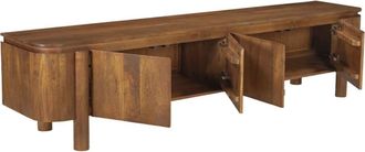Moloo Mueble de tv de madera maciza de 210 cm