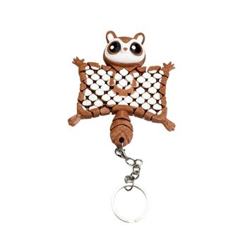 Generic 3D Printed Cute Flying Squirrel Pendant Keychain Decoration Bag Charm Hanging Accessories Gift